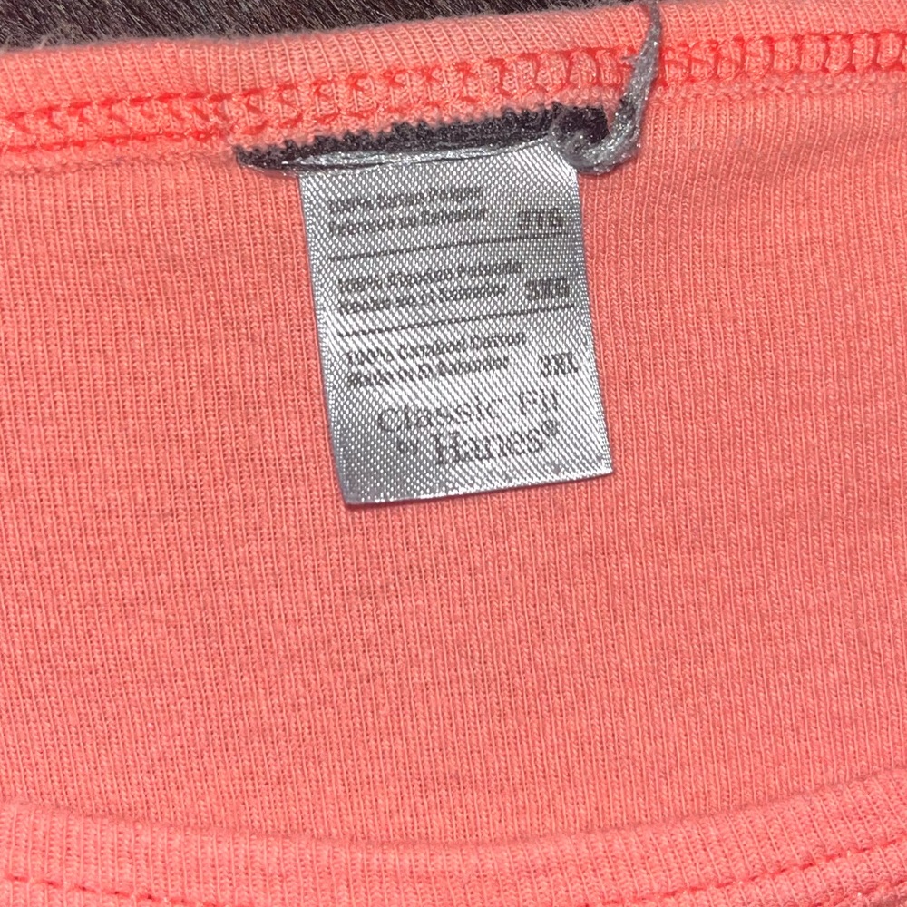 Vintage 1990’s Branson, MO. light salmon pink graphic printed short sleeve 3XL - Picture 4 of 5